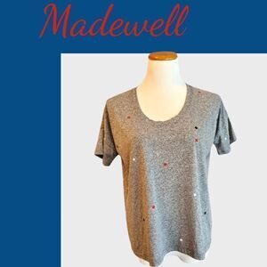 Madewell Embroidered U-Neck Tee